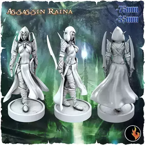 Raina Fantasy Elf Girls STL Vol 1 