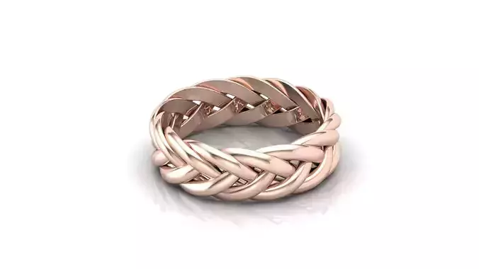 Braided ring new model 3D print model