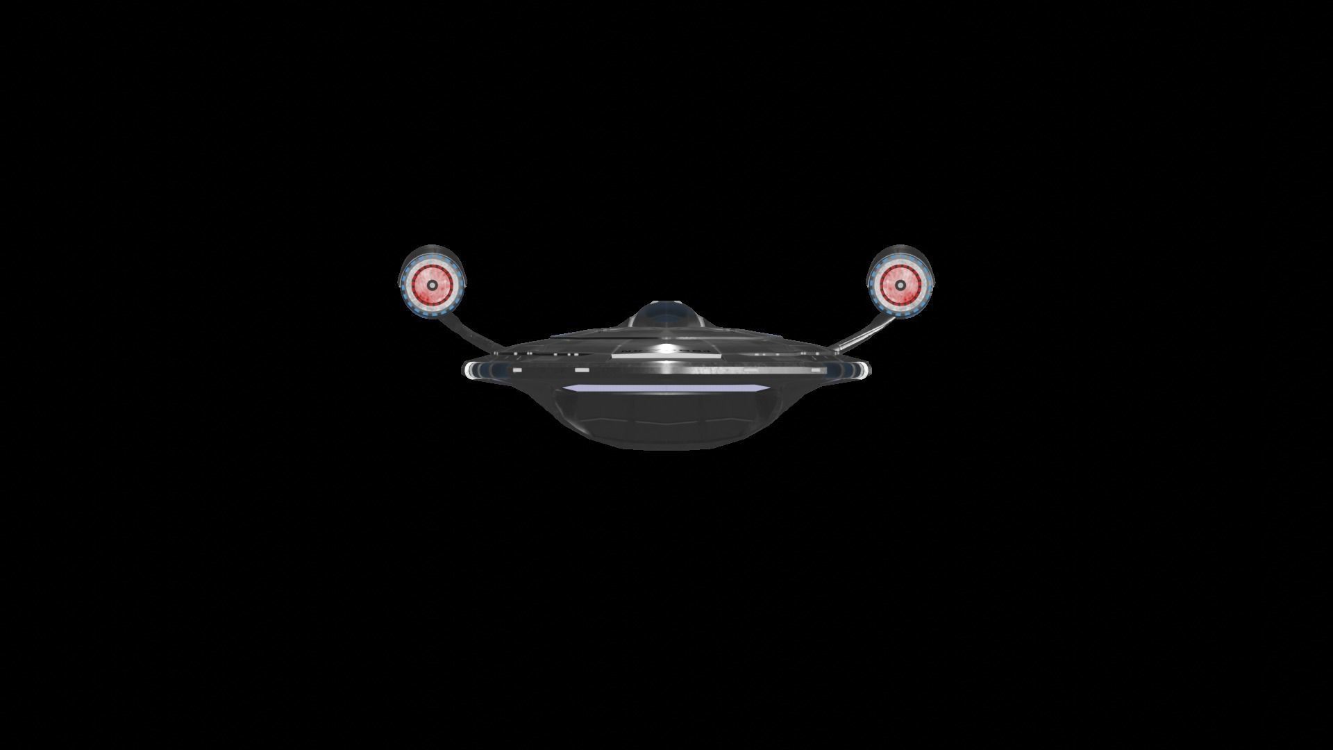 Star Trek Protostar-Class Starship Low-poly 3D model_4