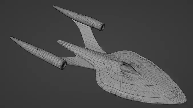 Star Trek Protostar-Class Starship Low-poly 3D model