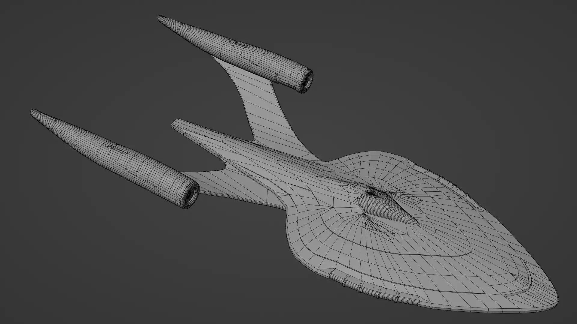 Star Trek Protostar-Class Starship Low-poly 3D model_0