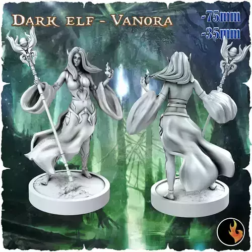 Vanora Fantasy Elf Girls STL Vol 1