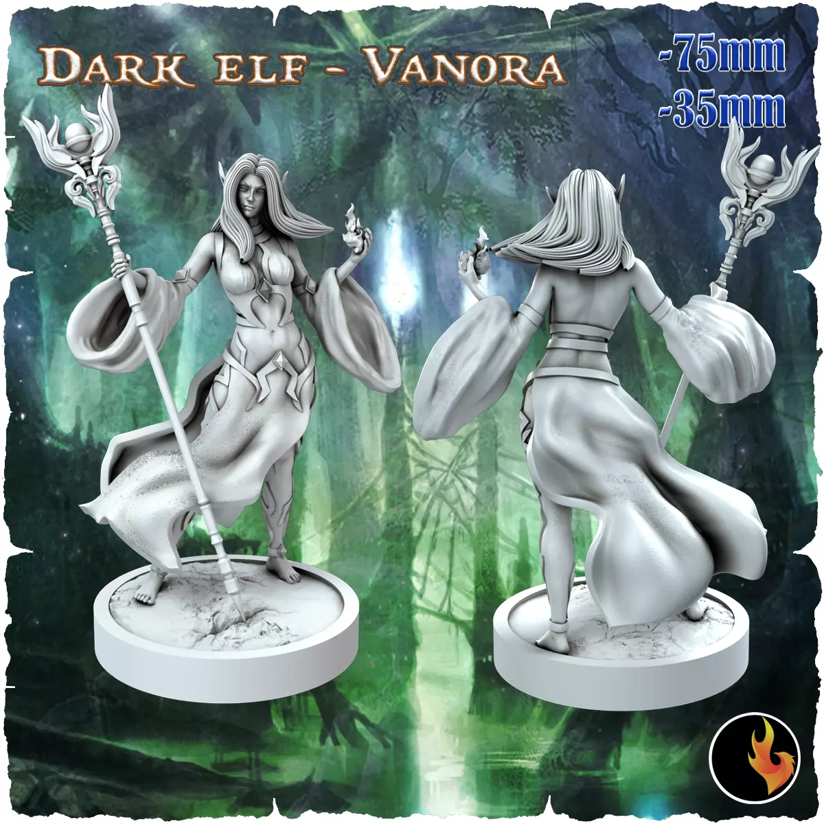 Vanora Fantasy Elf Girls STL Vol 1 3D print model_0