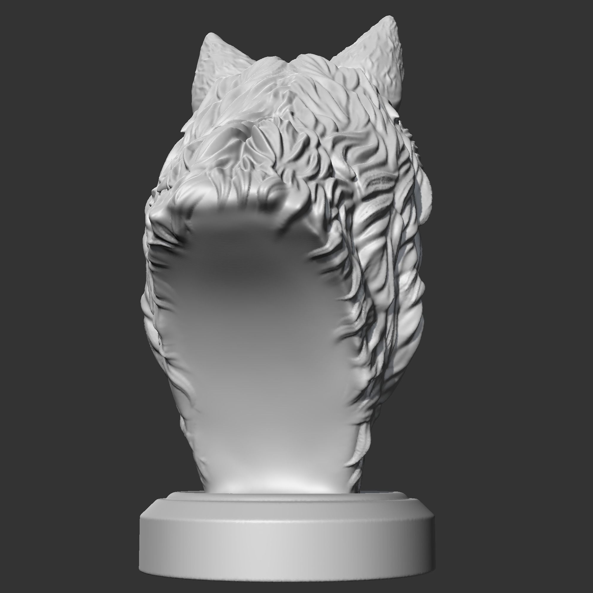 Wolf Head AM02 3D print model 3D print model_7