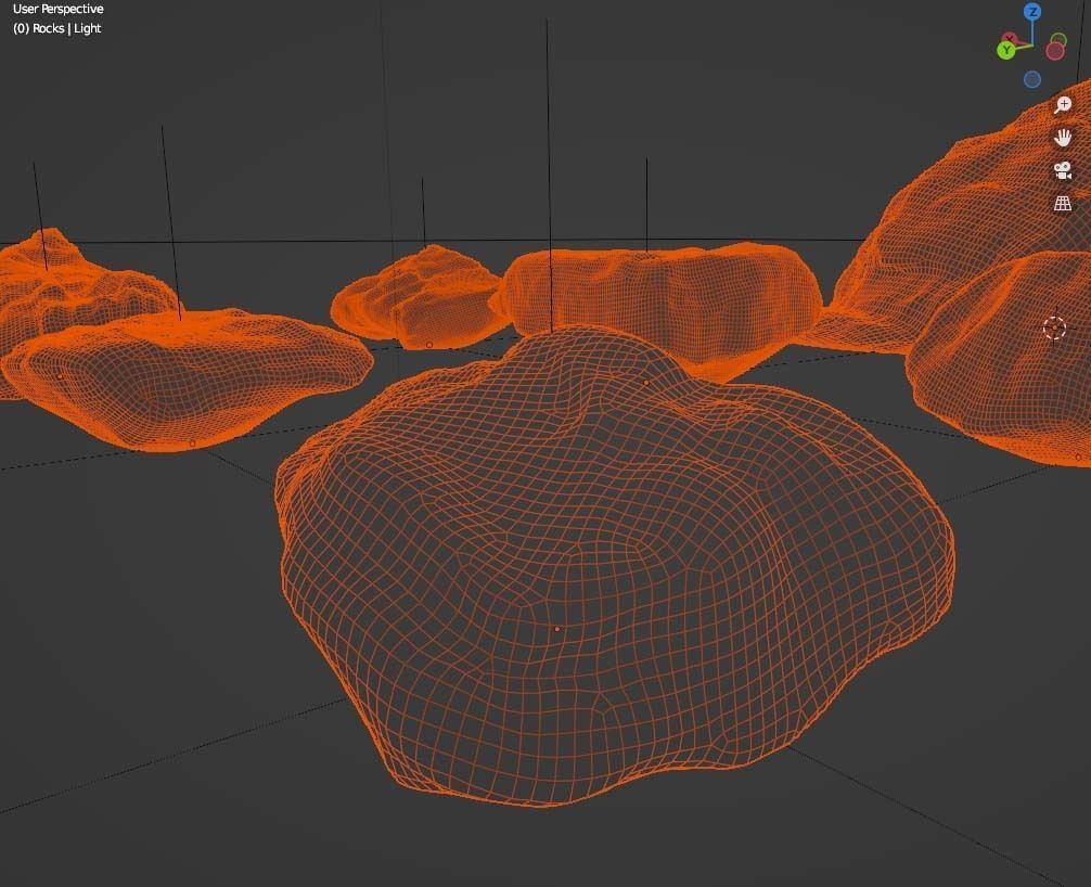 Rocks - 10 game-ready beach rocks - photo-scanned stones 2K PBR Low-poly 3D model_13