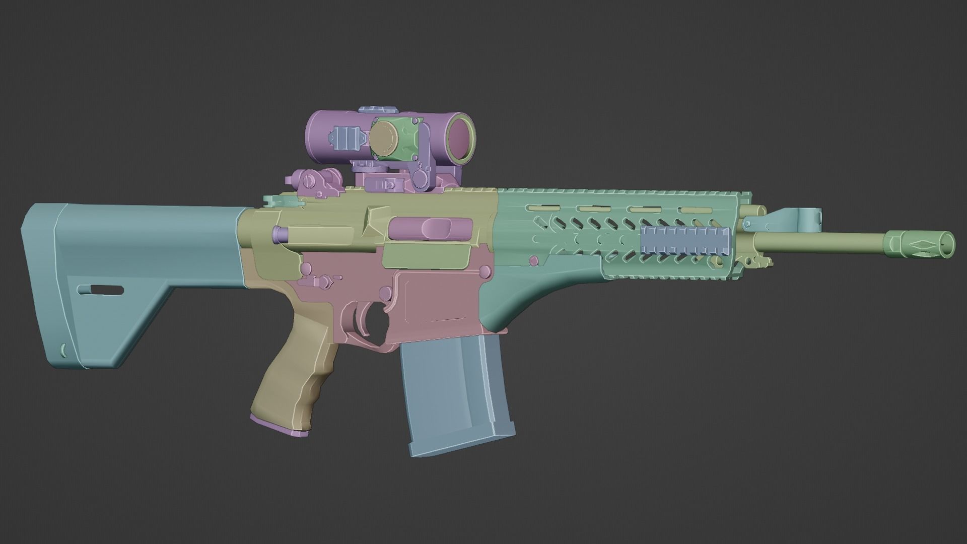 MPT-76 And ASELSAN A940 Low-poly 3D model_5