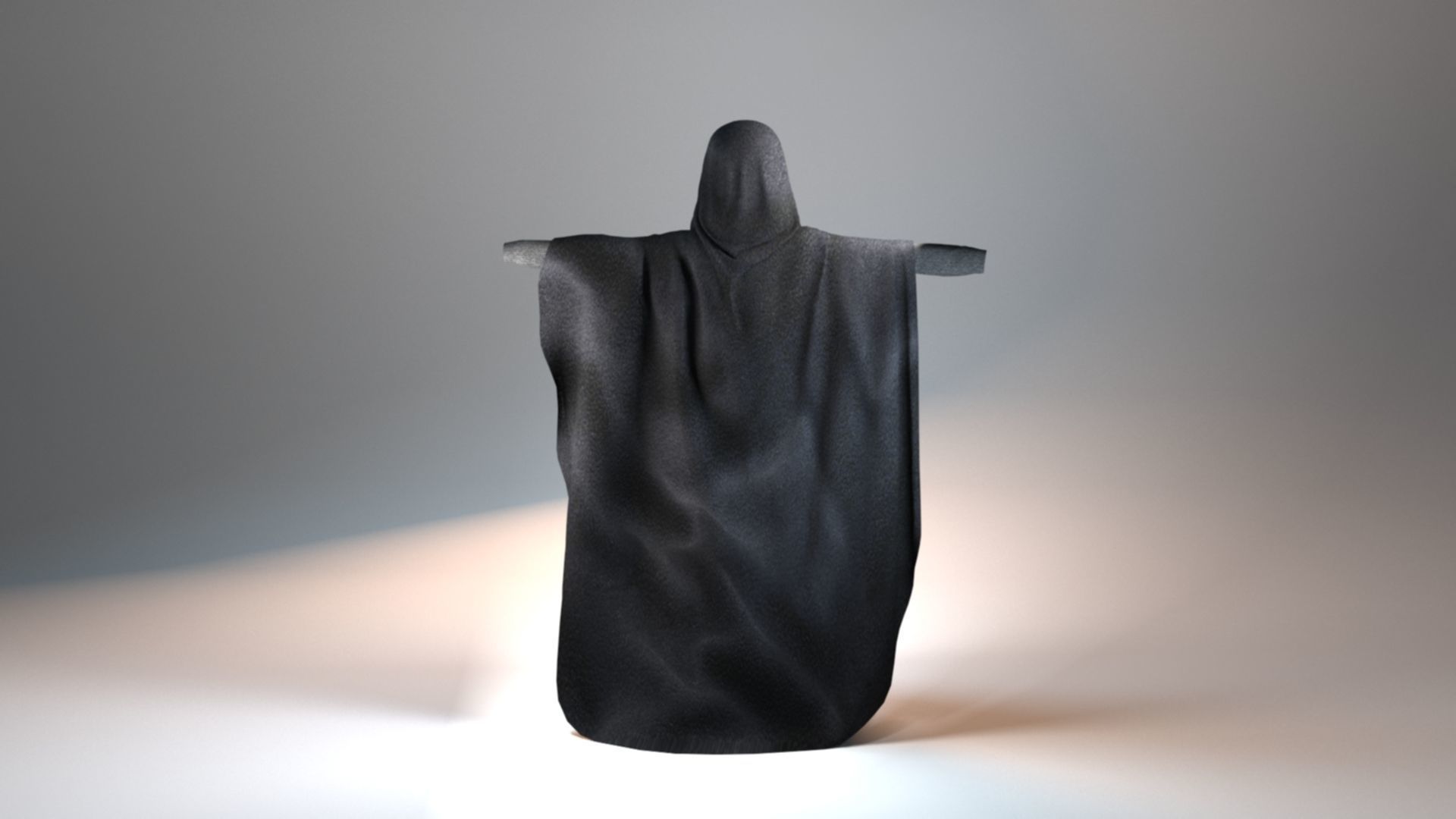 abaya star wars cloak 3D model_8