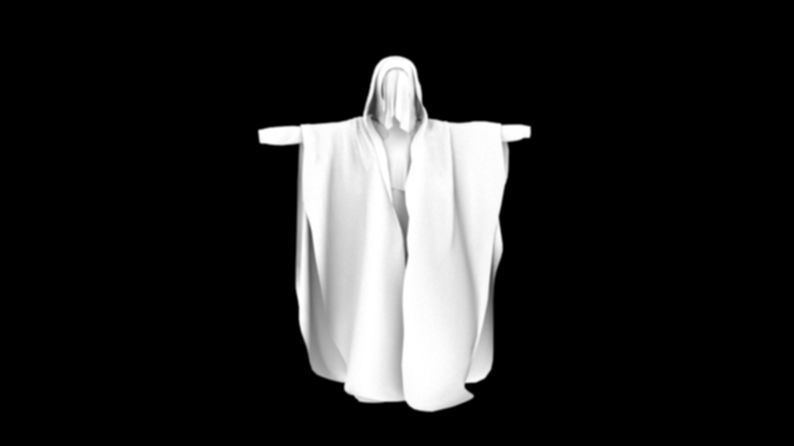 abaya star wars cloak 3D model_10