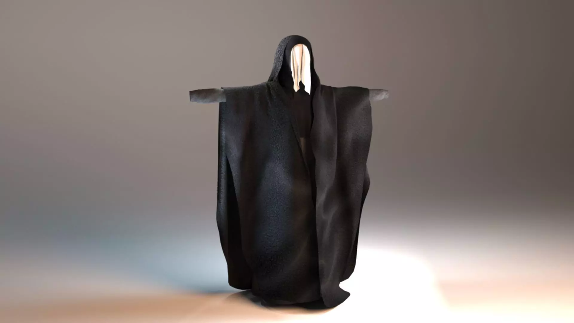 abaya star wars cloak 3D model_0