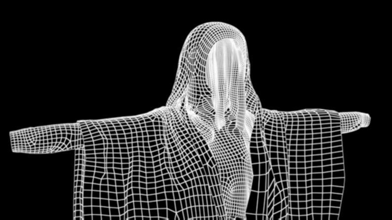 abaya star wars cloak 3D model_16