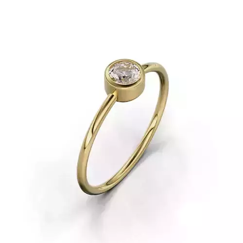 Bezel round stones woman 04