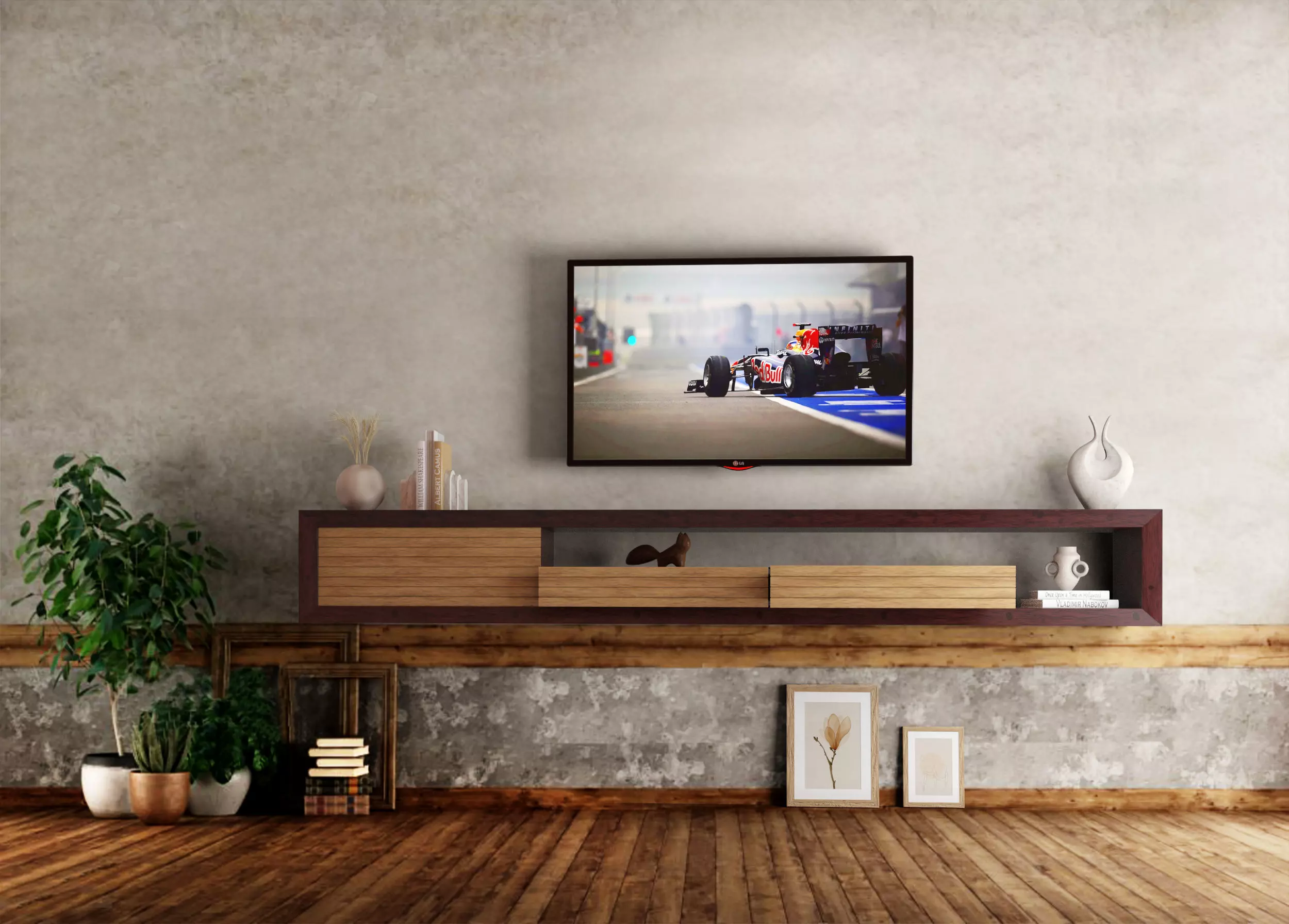 meuble tv Free 3D model_0