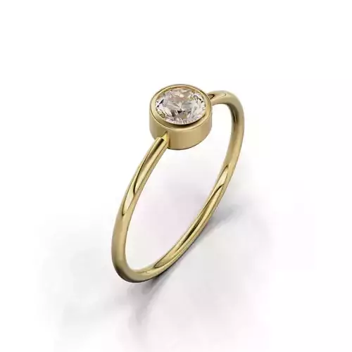 Bezel round stones woman 05