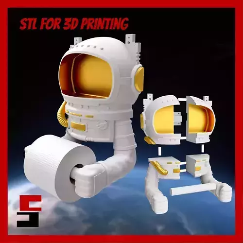 Astronaut Paper Holder Toilet