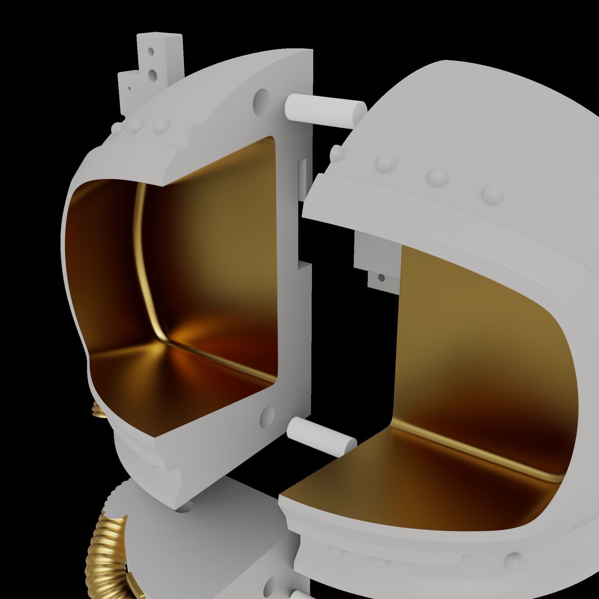 Astronaut Paper Holder Toilet 3D print model_9
