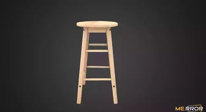 Game Ready High Wood Stool