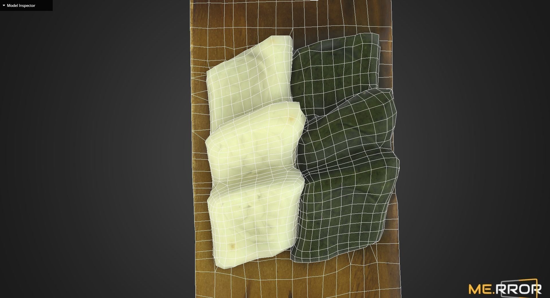 Game Ready Korean Rice Cake Jeol-Pyeon Low-poly 3D model_11