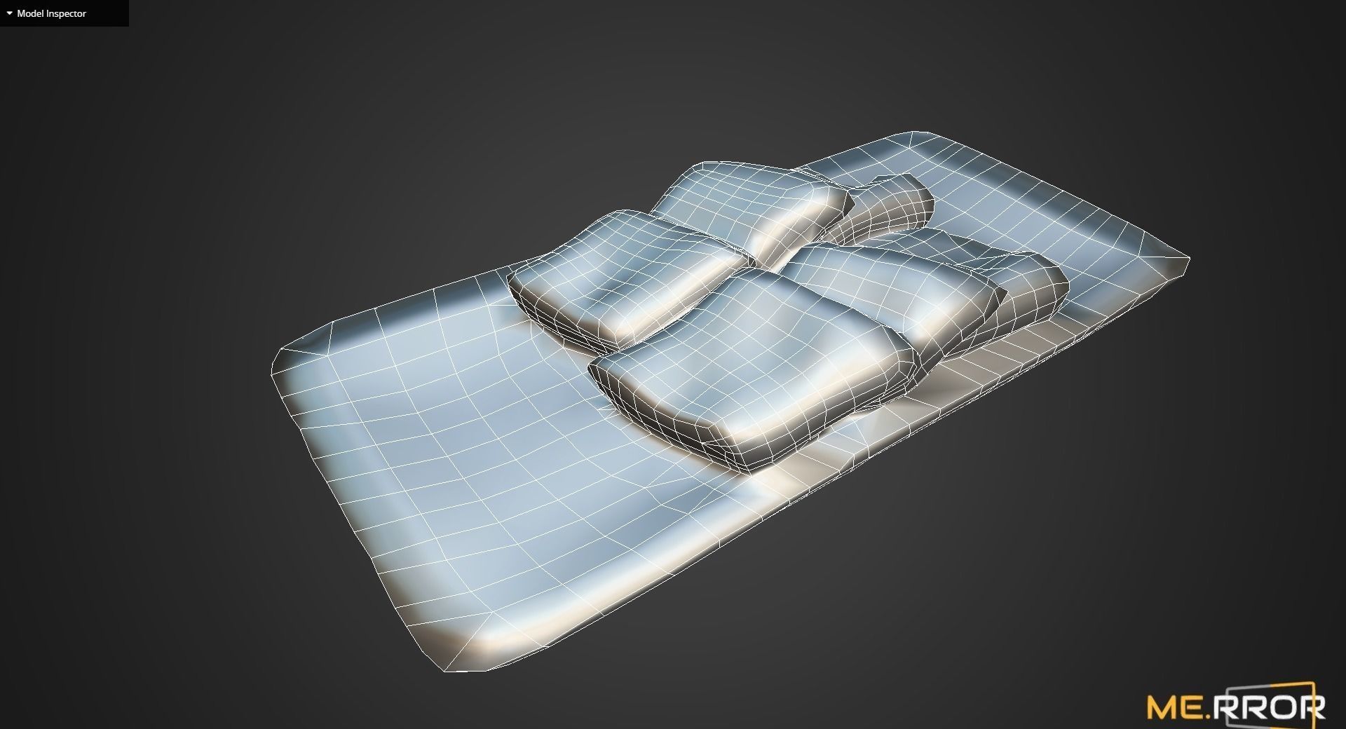 Game Ready Korean Rice Cake Jeol-Pyeon Low-poly 3D model_12