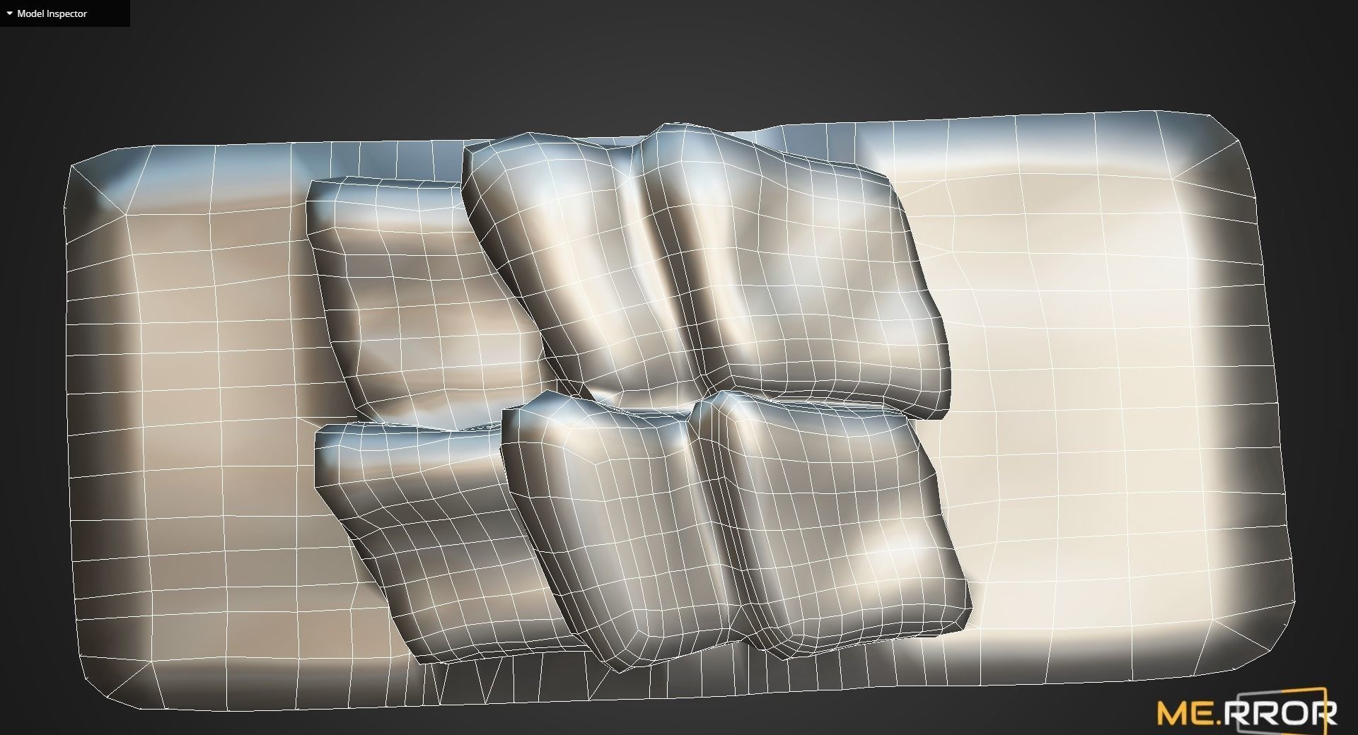 Game Ready Korean Rice Cake Jeol-Pyeon Low-poly 3D model_15