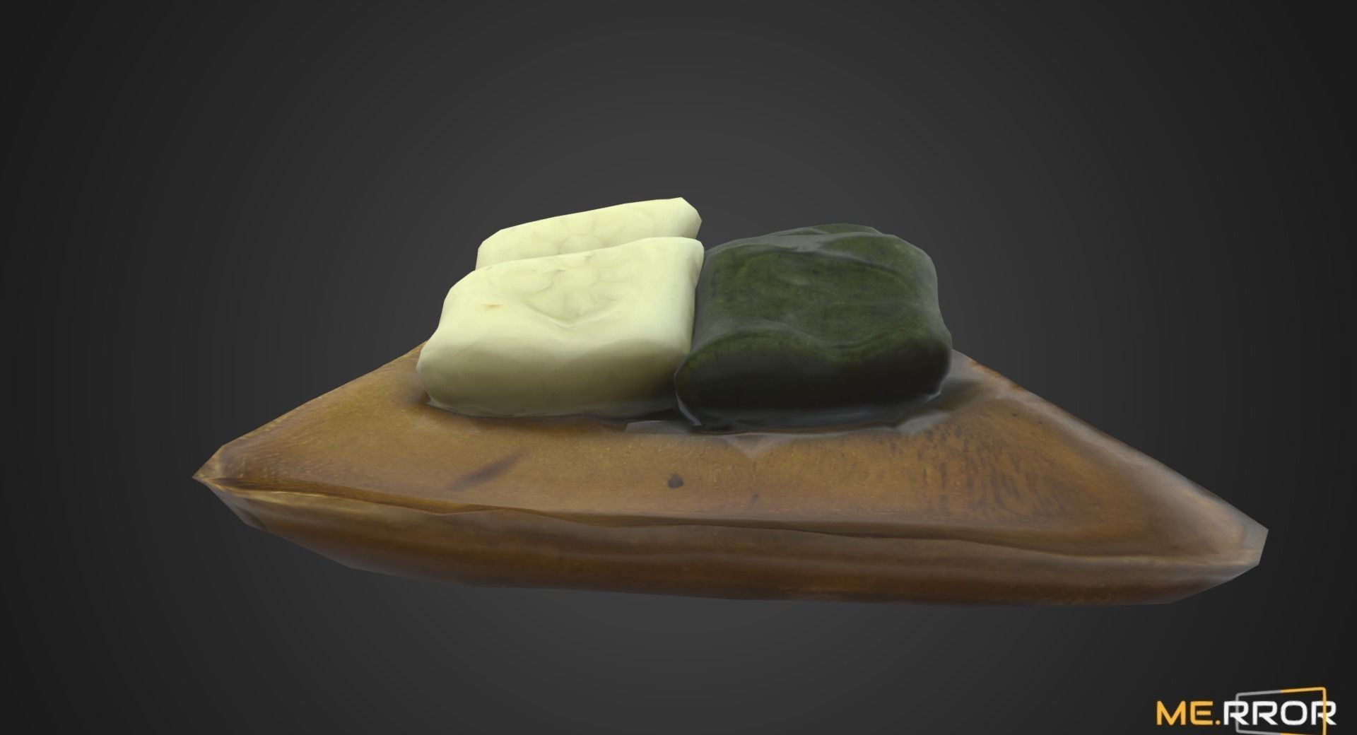 Game Ready Korean Rice Cake Jeol-Pyeon Low-poly 3D model_4