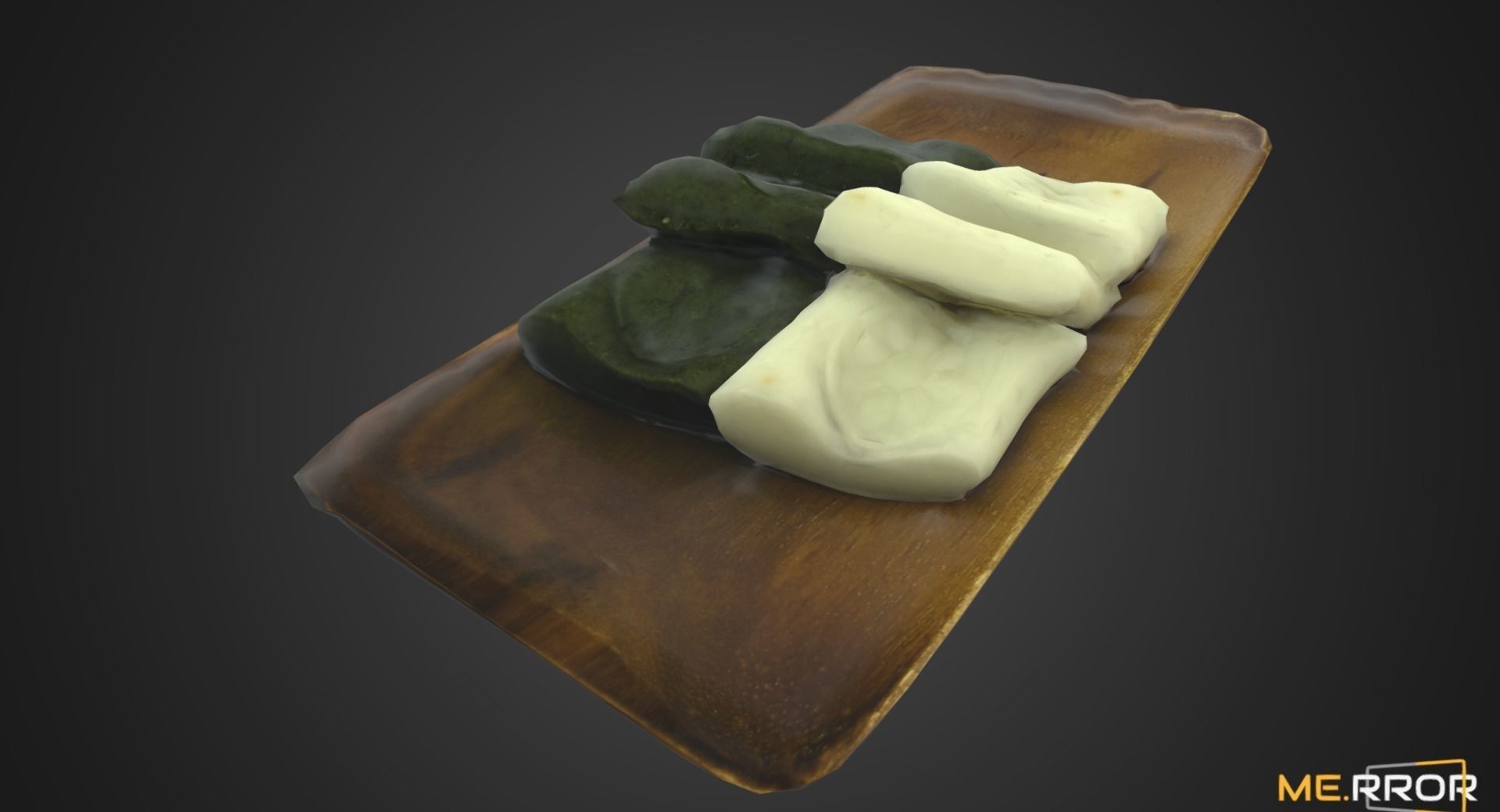 Game Ready Korean Rice Cake Jeol-Pyeon Low-poly 3D model_2