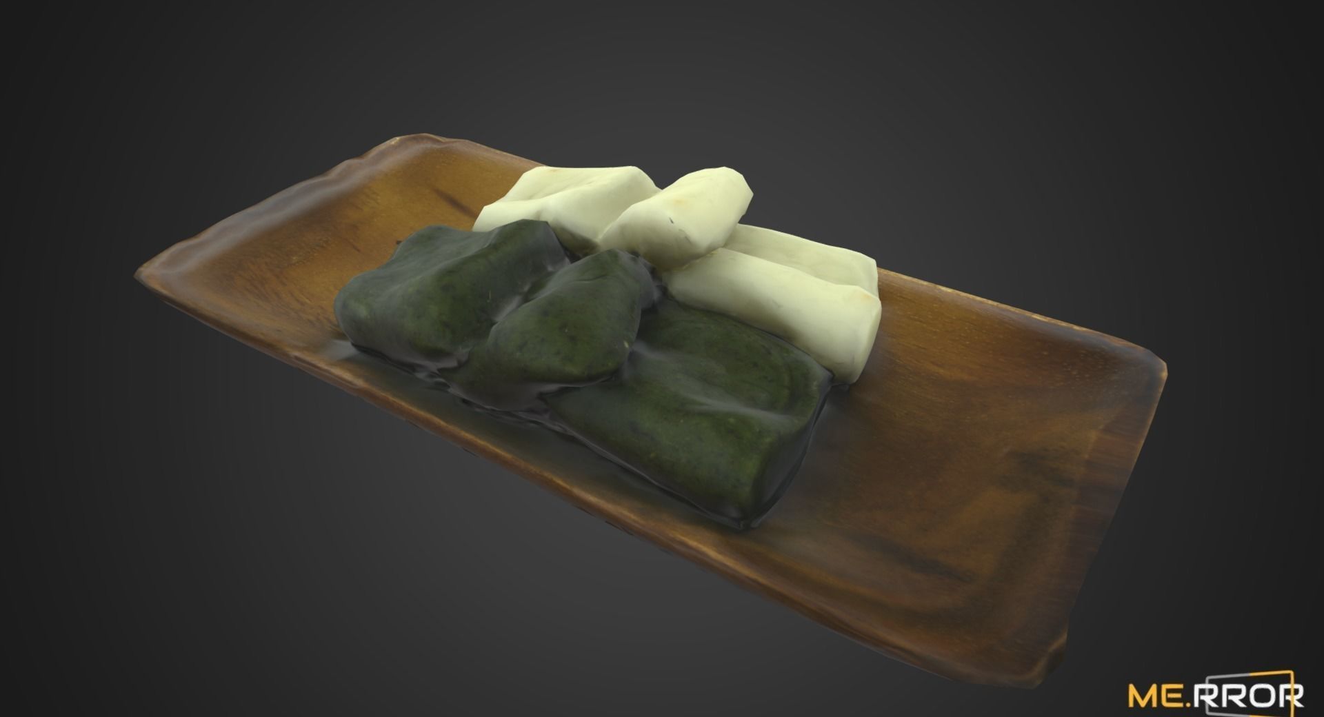 Game Ready Korean Rice Cake Jeol-Pyeon Low-poly 3D model_5