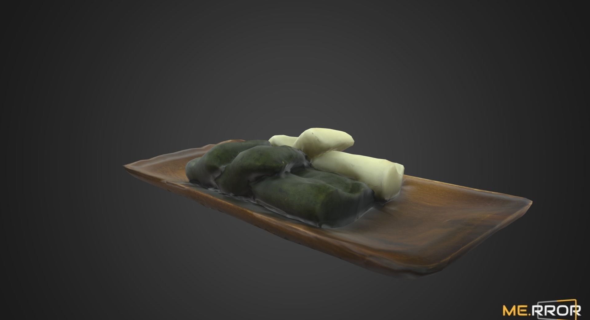 Game Ready Korean Rice Cake Jeol-Pyeon Low-poly 3D model_1
