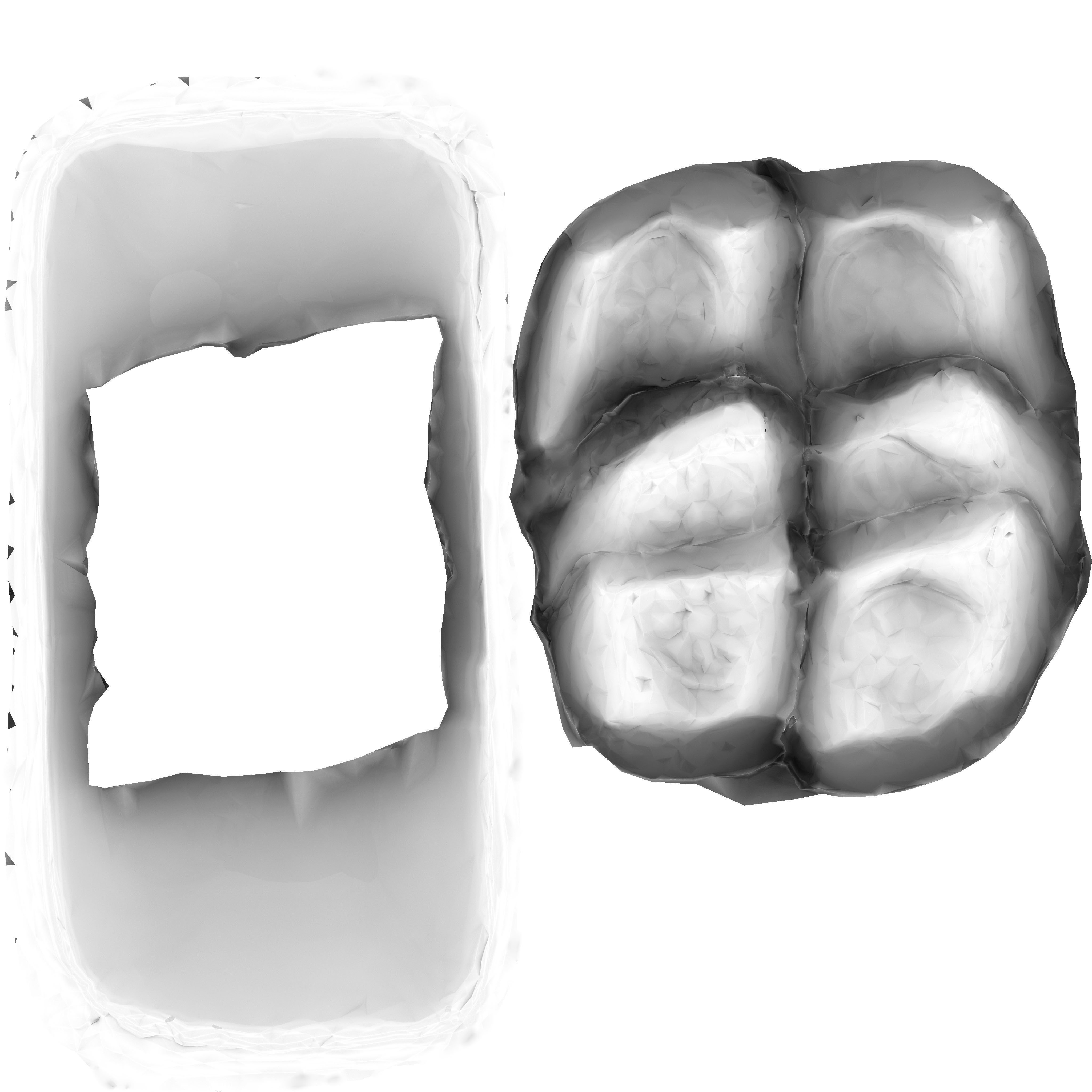 Game Ready Korean Rice Cake Jeol-Pyeon Low-poly 3D model_17