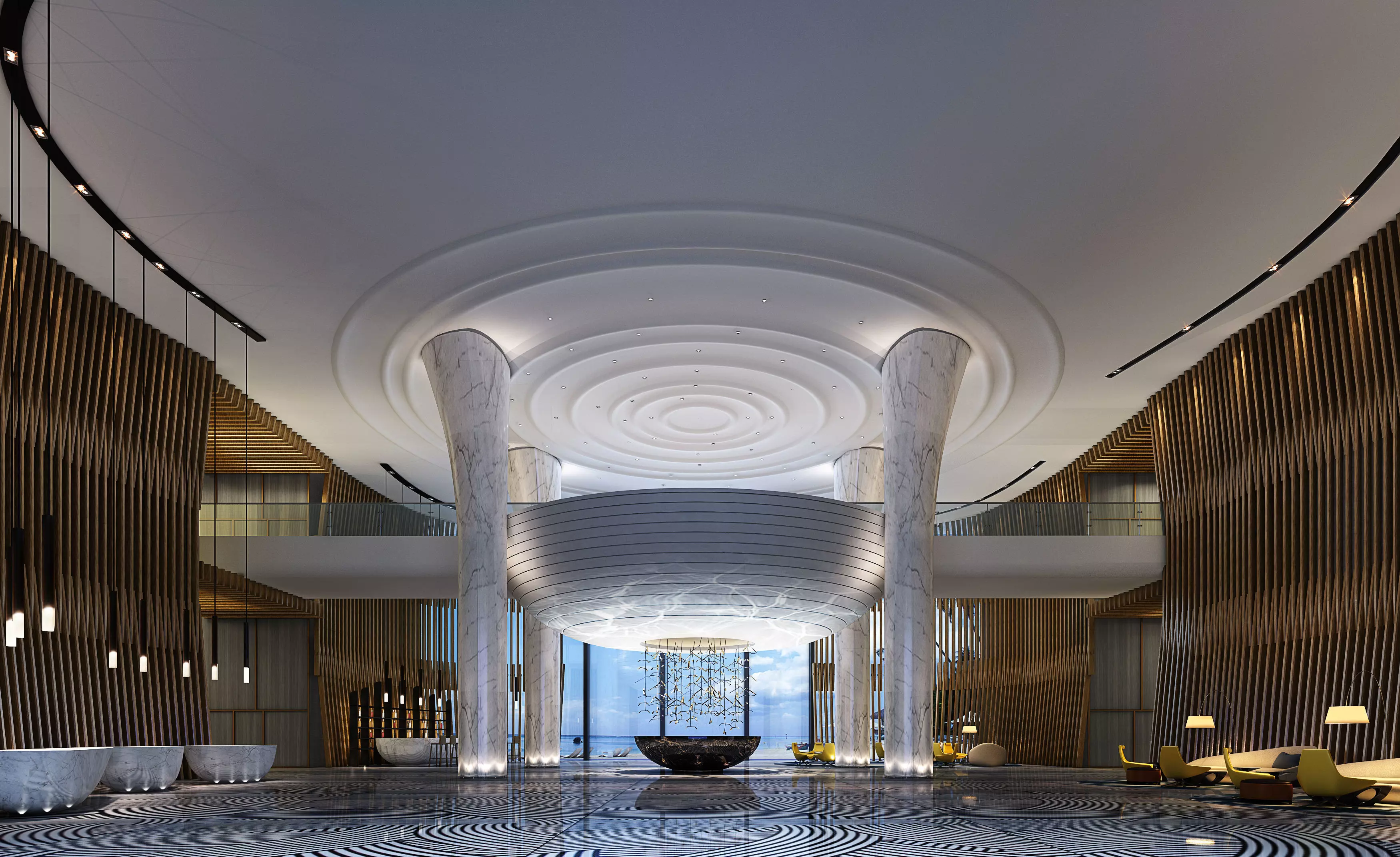 lobby hotel 3D model