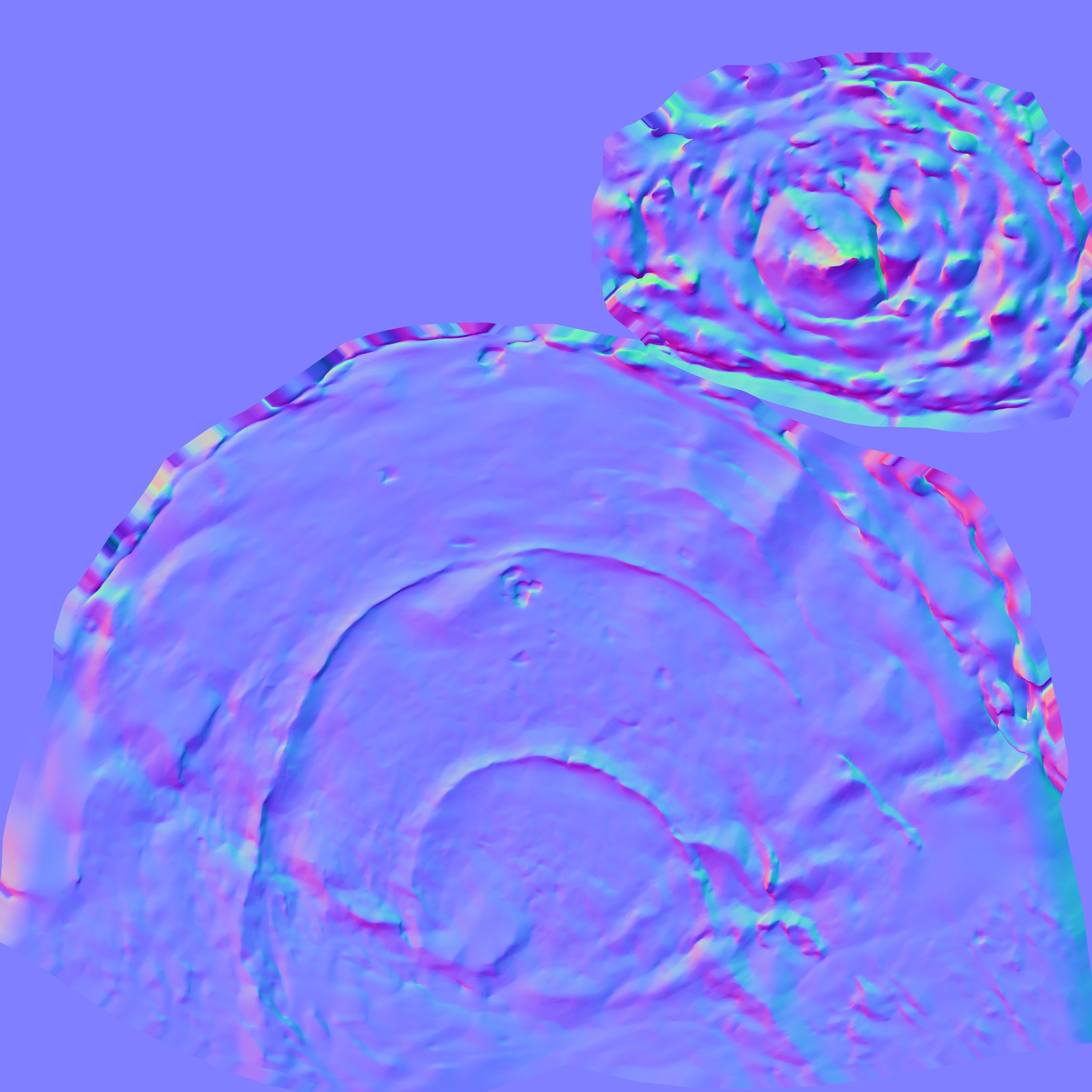 Game Ready Torn Salted Butter Roll Bread Low-poly 3D model_16