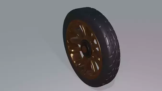 Old Fashioned Wheel 3D model
