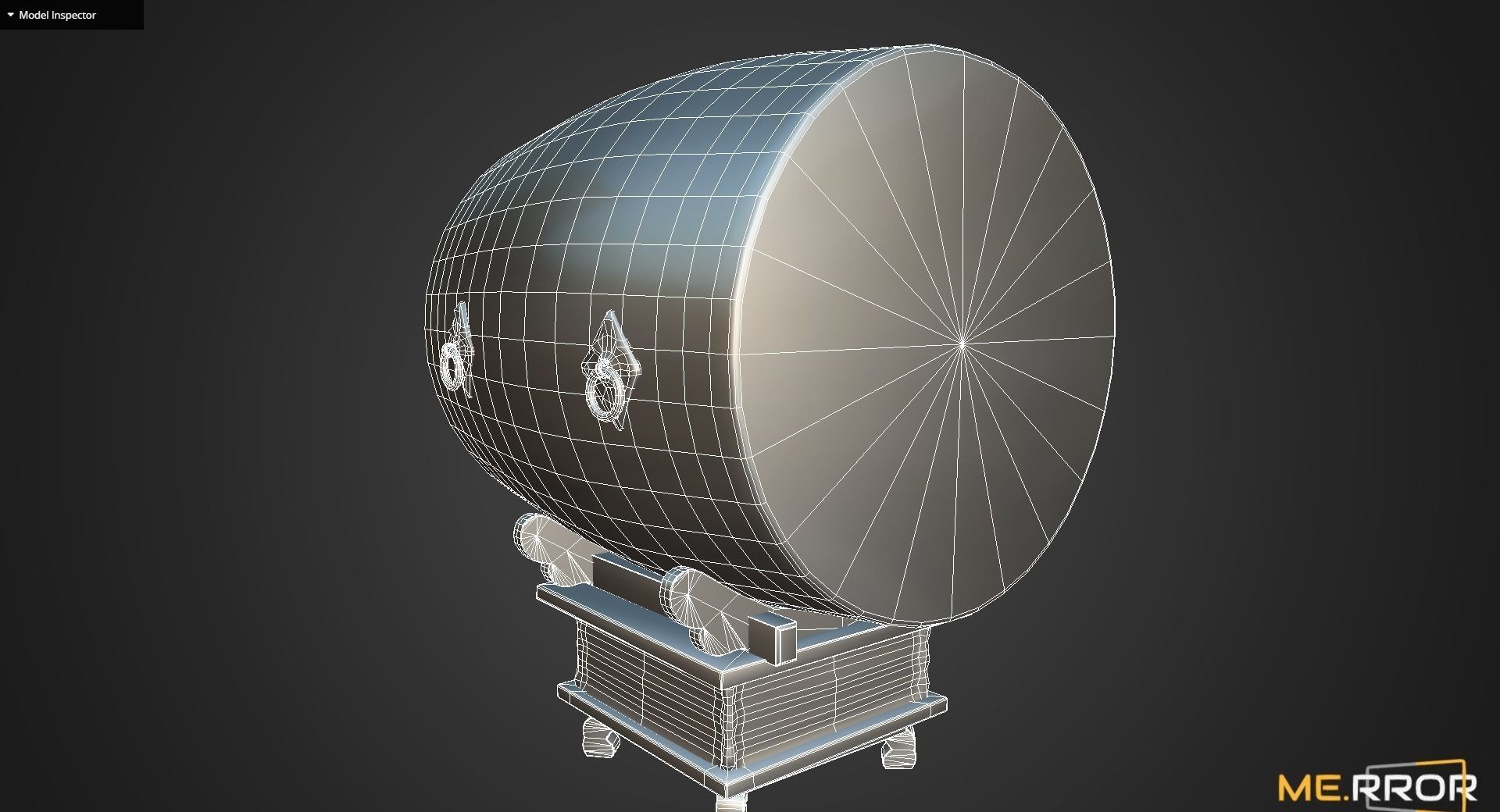 Game Ready Korean Traditional Drum called Buk Low-poly 3D model_11