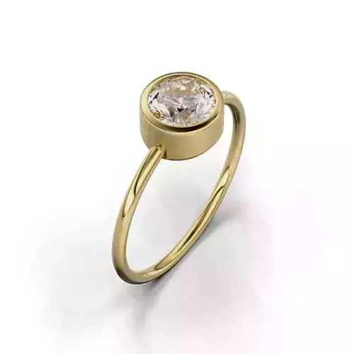 Bezel round stones woman 08