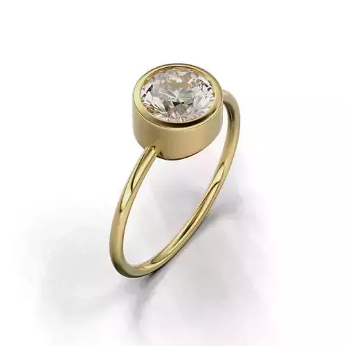 Bezel round stones woman 09