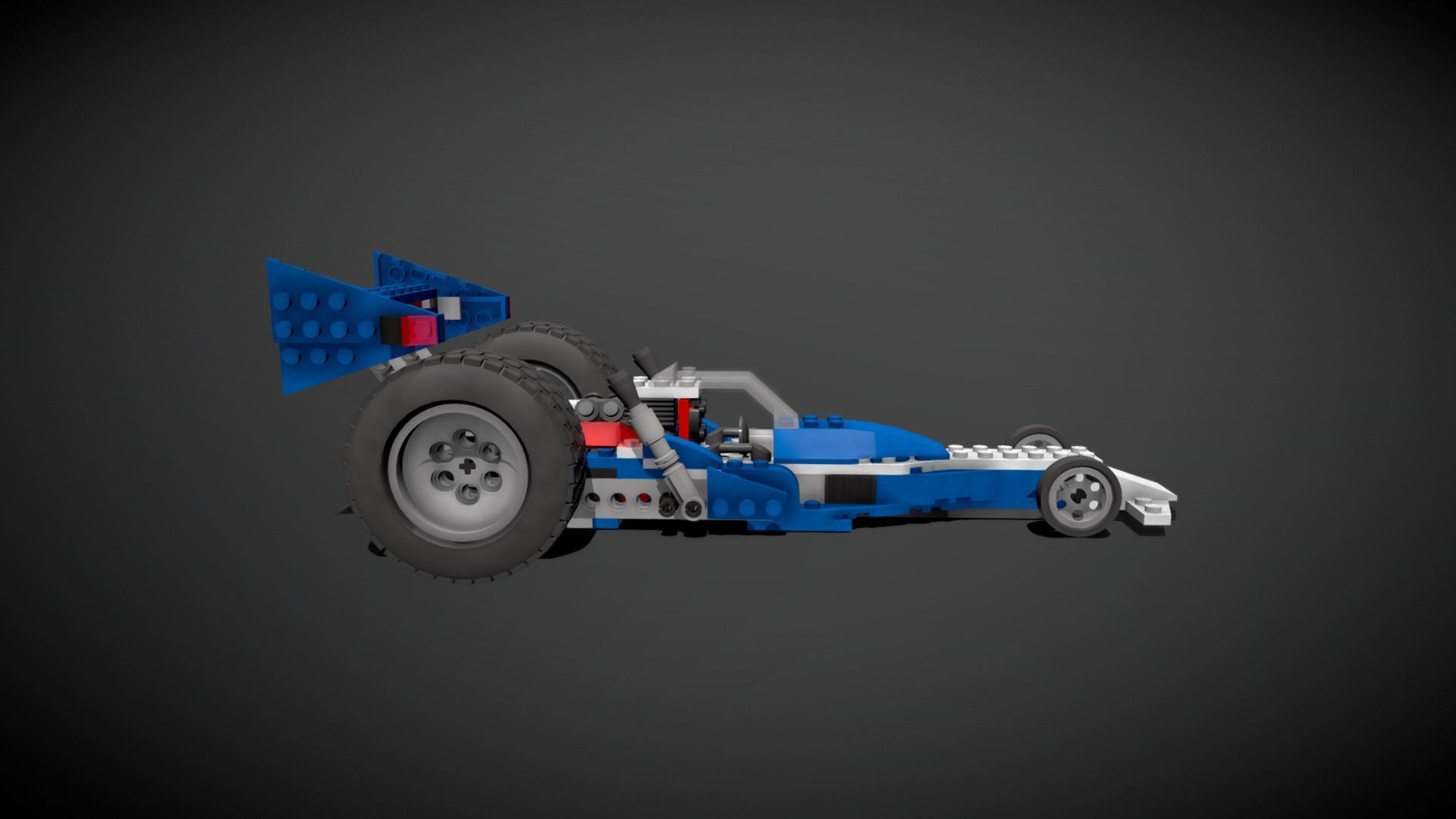 Lego Race Rider Car 3D model_6