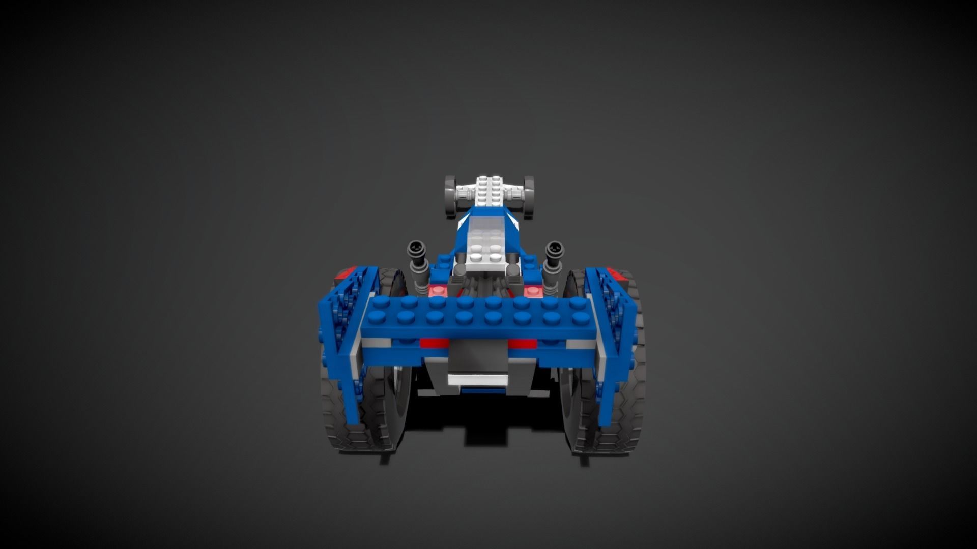 Lego Race Rider Car 3D model_3
