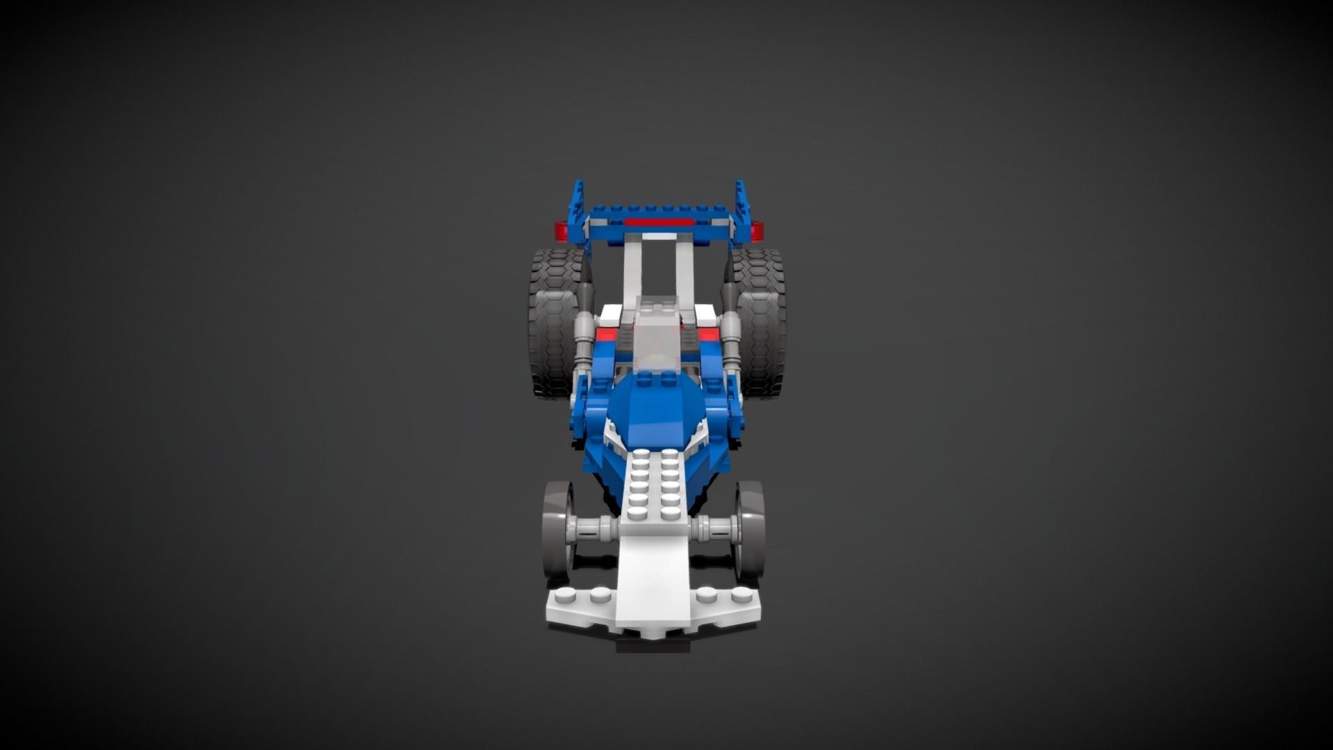 Lego Race Rider Car 3D model_2