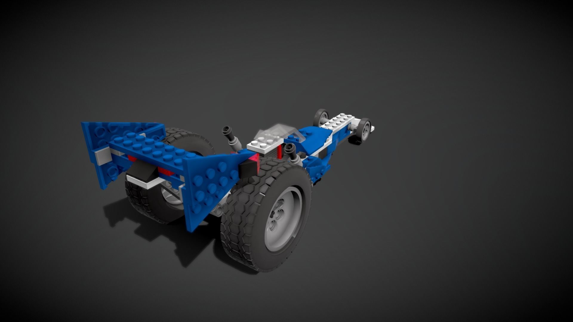 Lego Race Rider Car 3D model_7