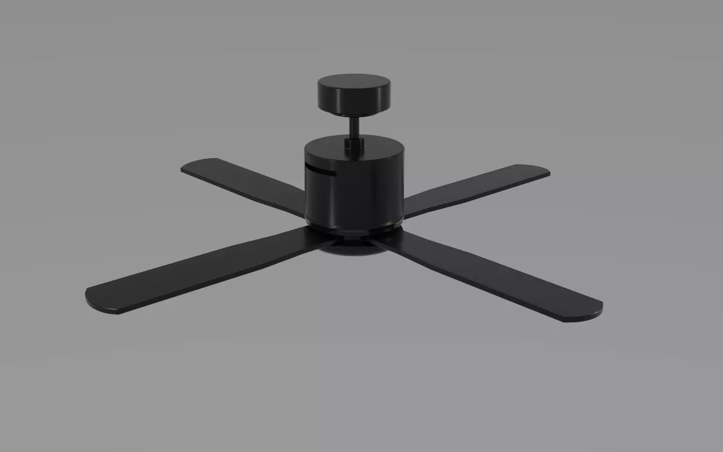 Ceiling Fan - Modern Design Low-poly 3D model_0