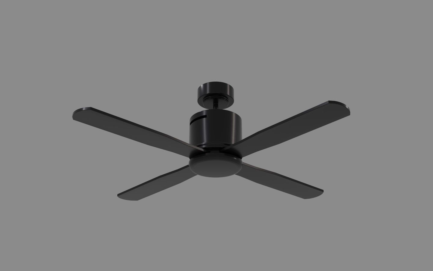 Ceiling Fan - Modern Design Low-poly 3D model_1