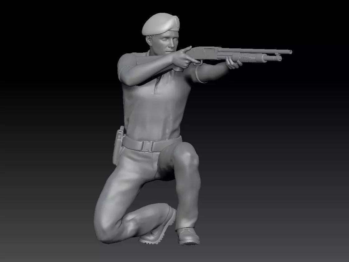 GUARDIA CIVIL MAN POLICE 3 3D print model