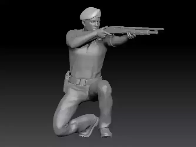 GUARDIA CIVIL MAN POLICE 3 3D print model