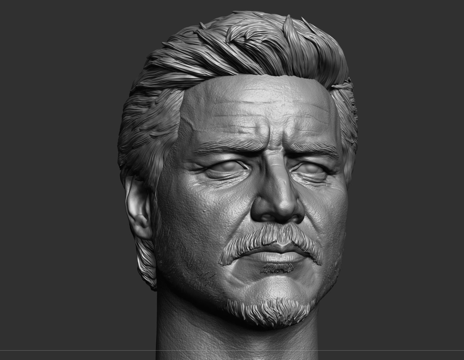 Joel- Pedro Pascal Head 3D print model_9