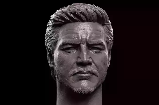 Joel- Pedro Pascal Head 3D print model