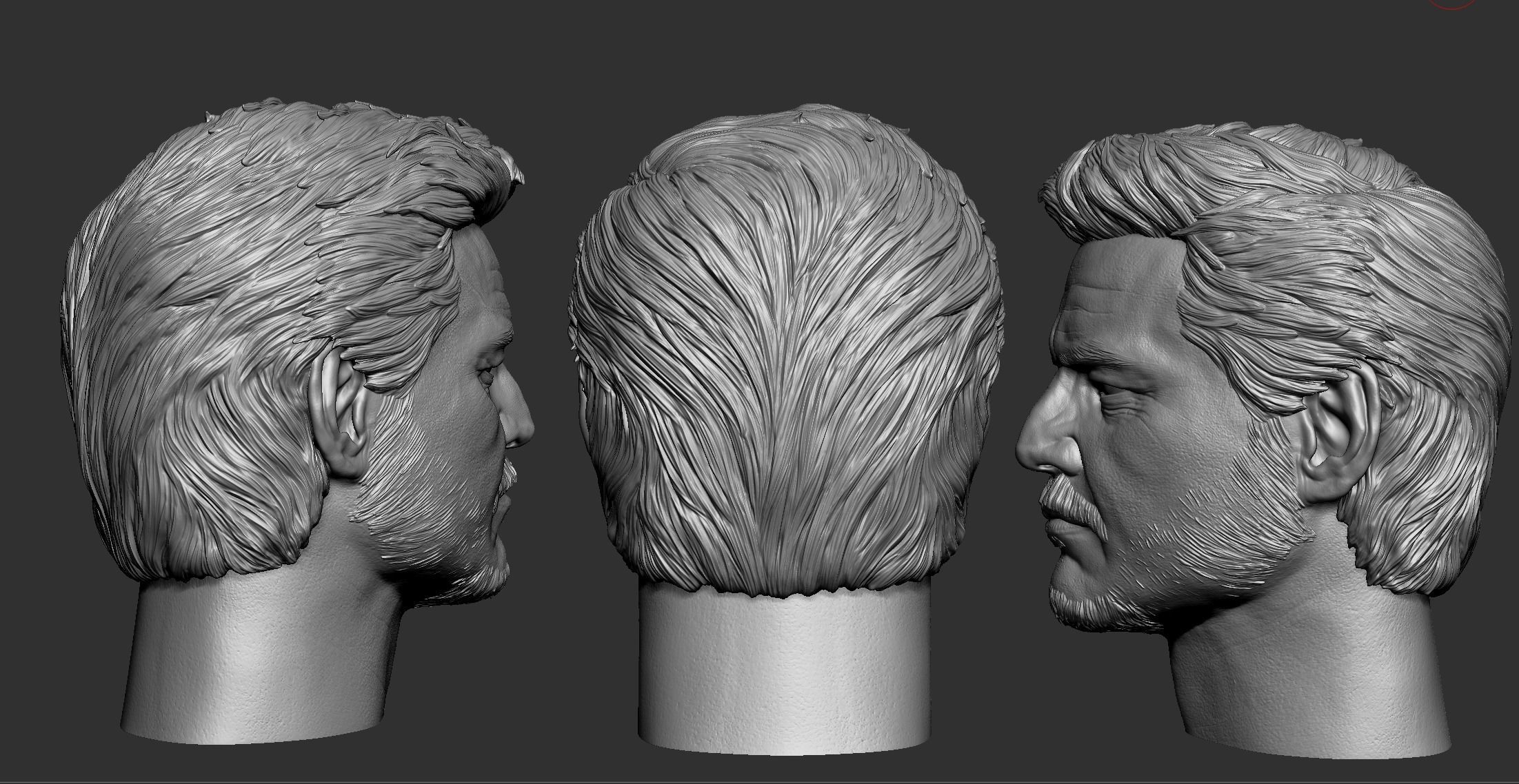 Joel- Pedro Pascal Head 3D print model_6