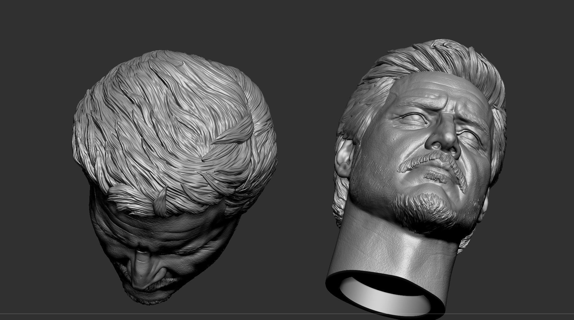 Joel- Pedro Pascal Head 3D print model_8
