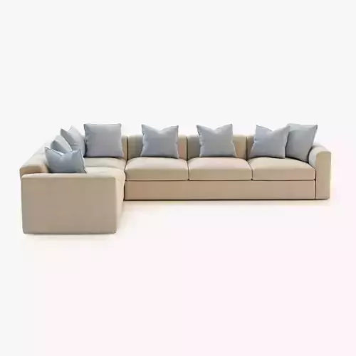 Photorealistic Corner Sectional Sofa