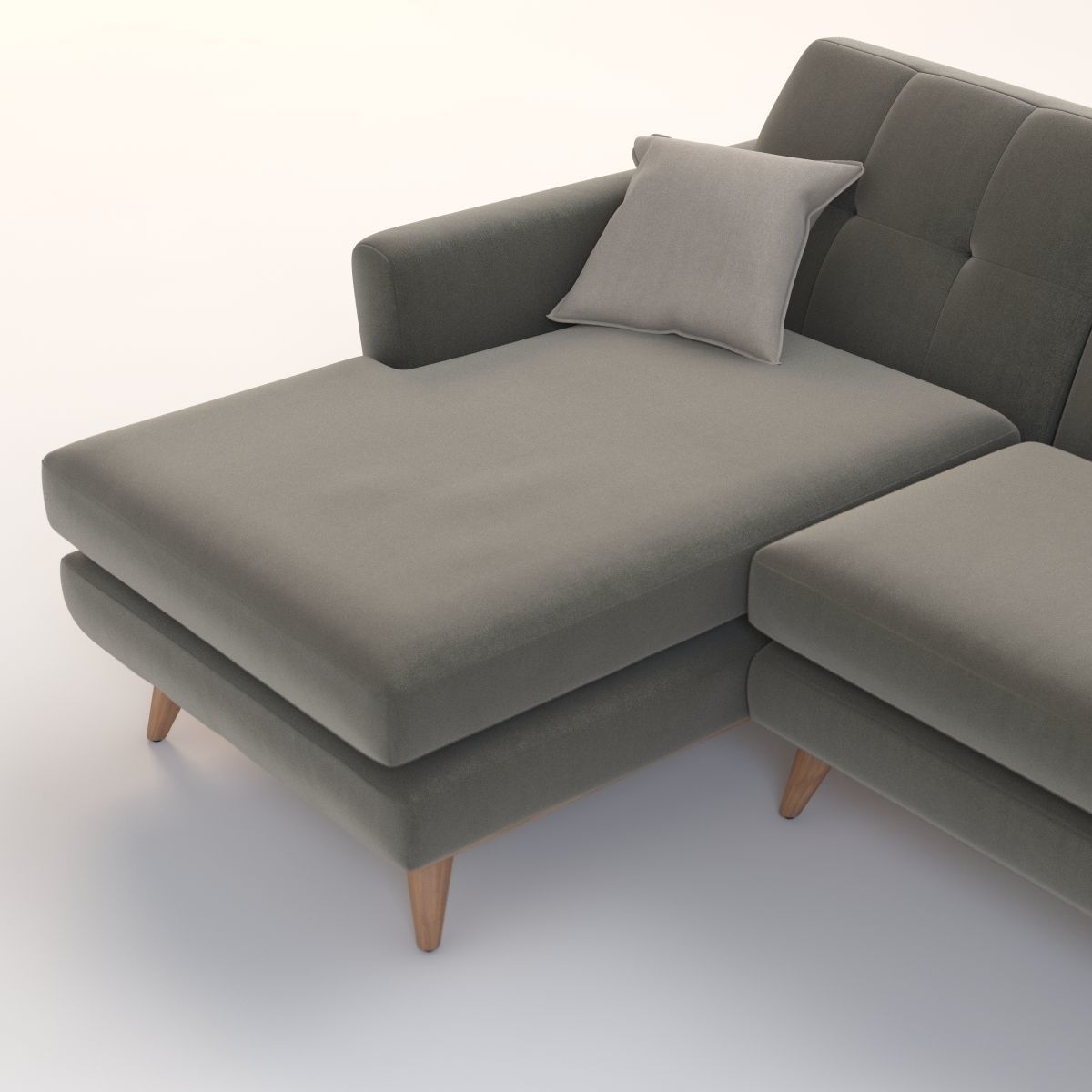 Joybird Hughes Sectional Chaise 3D model_4