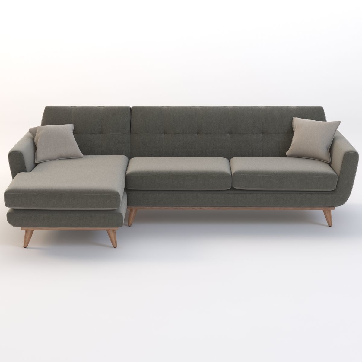 Joybird Hughes Sectional Chaise 3D model_8