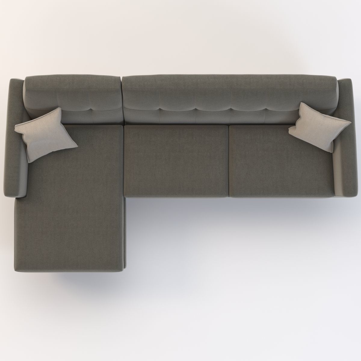 Joybird Hughes Sectional Chaise 3D model_6